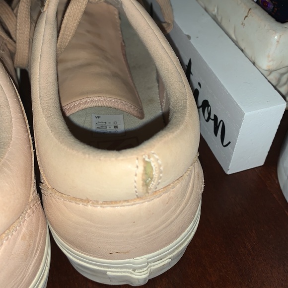 Vans Old Skools Sepia Rose All Leather Tennis Shoe - Picture 4 of 7